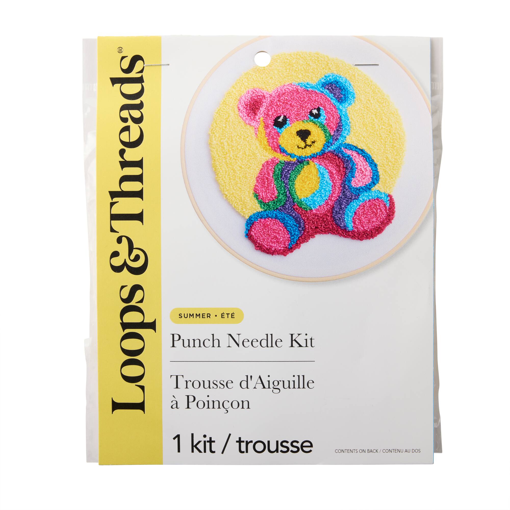 Summer Rainbow Gummy Bear Punch Needle Kit by Loops & Threads®